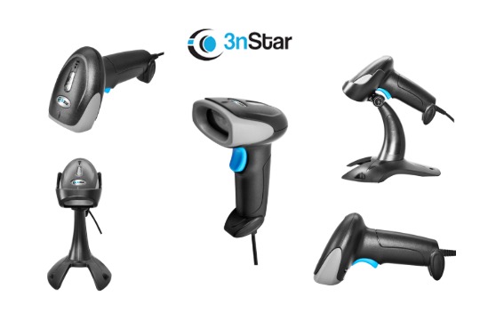 3NSTAR 2D Handheld Barcode Scanner with Auto-Sense Base &ndash; 1280 &times; 800 Resolution